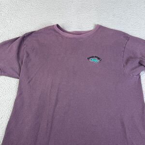 VINTAGE GECKO Hawaii T Shirt Mens XL Purple Short Sleeve Embroidered USA Beach